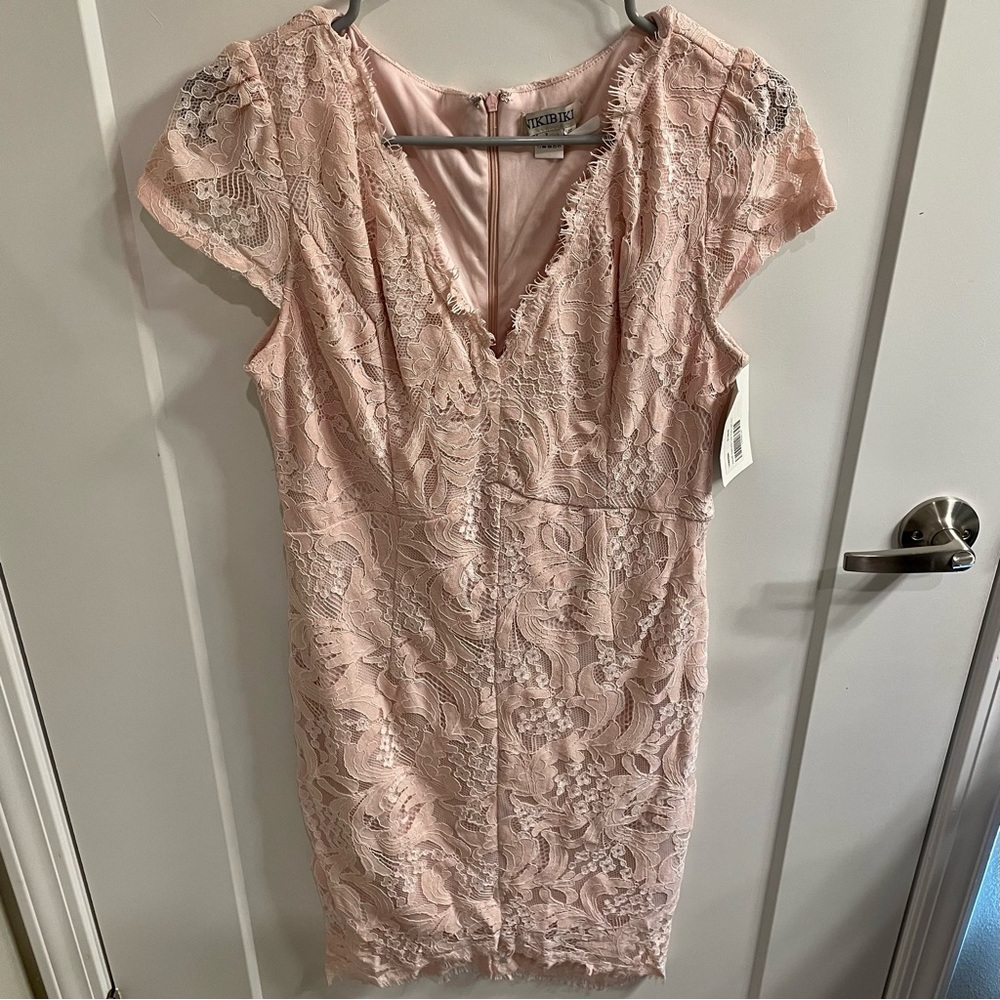 Pink Lily Boutique Pink Lace Dress NWT Size L